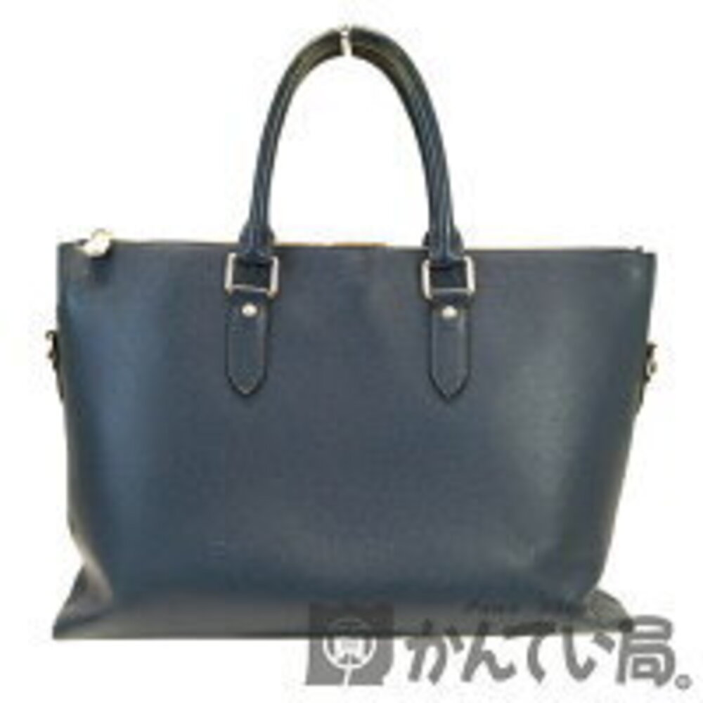 LOUIS VUITTON Taiga Anton Briefcase Shoulder Strap Business Bag Ocean Navy Blue